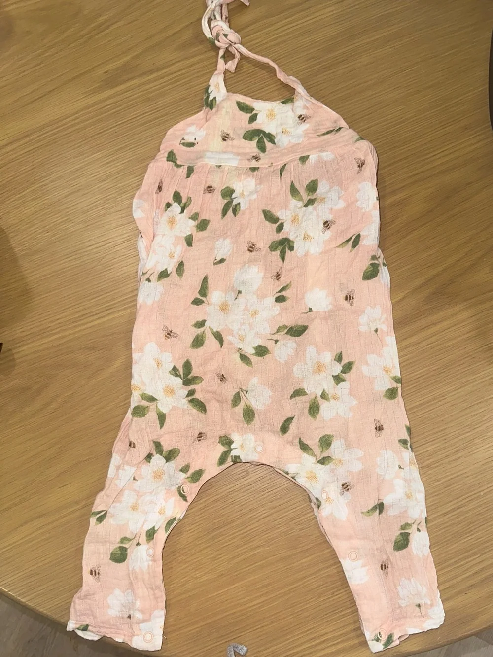 Toddler Girls muslin Floral Romper Jumpsuit